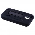 Wholesale Samsung Galaxy S2 / T989 Armor Hybrid Case with Kickstand (Black-Black)